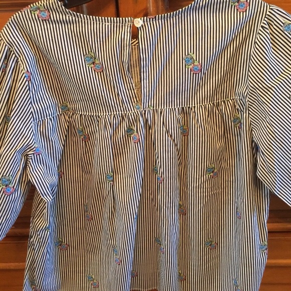 REBELLION AGAIN WOMENS PULLOVER TOP STRIPED FLORAL - Picture 3 of 3